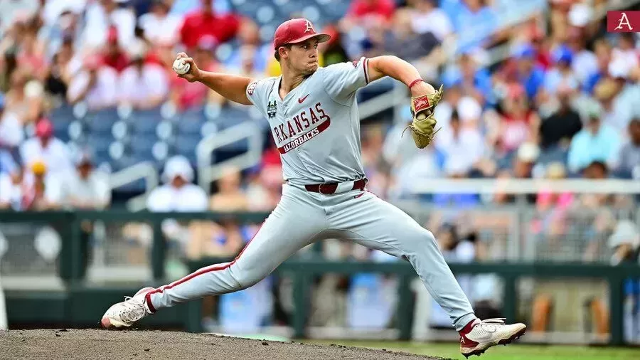 Arkansas Pitcher Gage Wood Throws College World Series No-Hitter
