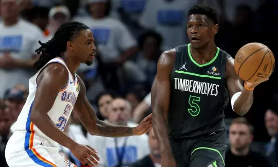 Anthony Edwards Injures Ankle in Game 1 Loss to Thunder
